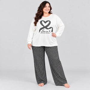 Plaid Print Pajama Set