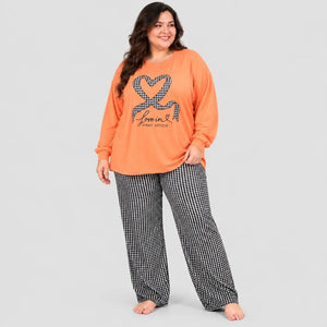 Plaid Print Pajama Set
