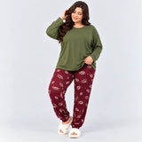 Basic Tracksuit with Branch Print