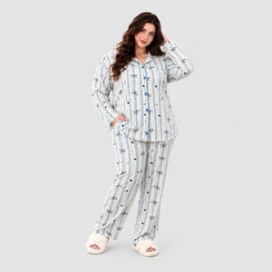 Striped Bow Buttons