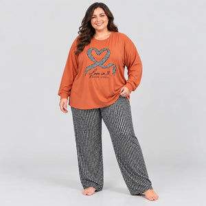 Plaid Print Pajama Set