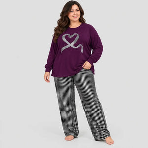 Plaid Print Pajama Set