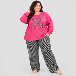 Plaid Print Pajama Set