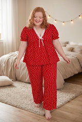Heart Lace Pajama Set