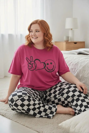 Smiley Print Pajama